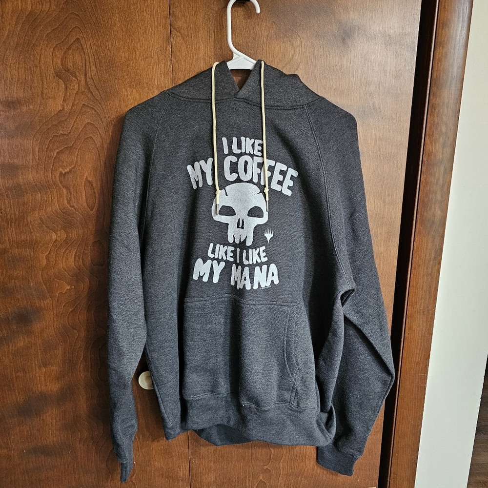 Popfunk Hoodie, Sz XL I Like My Coffee Like I Like My Mana